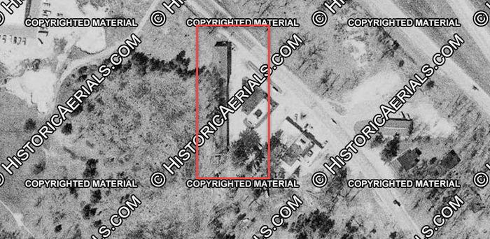The Cottage Motel and Restaurant - 1977 Aerial (newer photo)